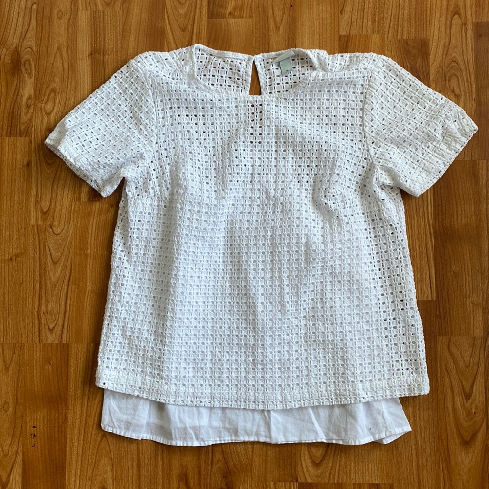 A new day- medium- white short sleeve